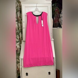 New Kut from the Kluth Shift Dress Womens
Size 12 Pink with Black Trim